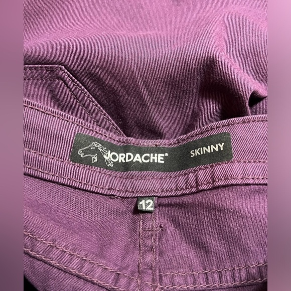 Jordache Skinny Purple Denim Blue Jeans Women Size 12 - Picture 5 of 11